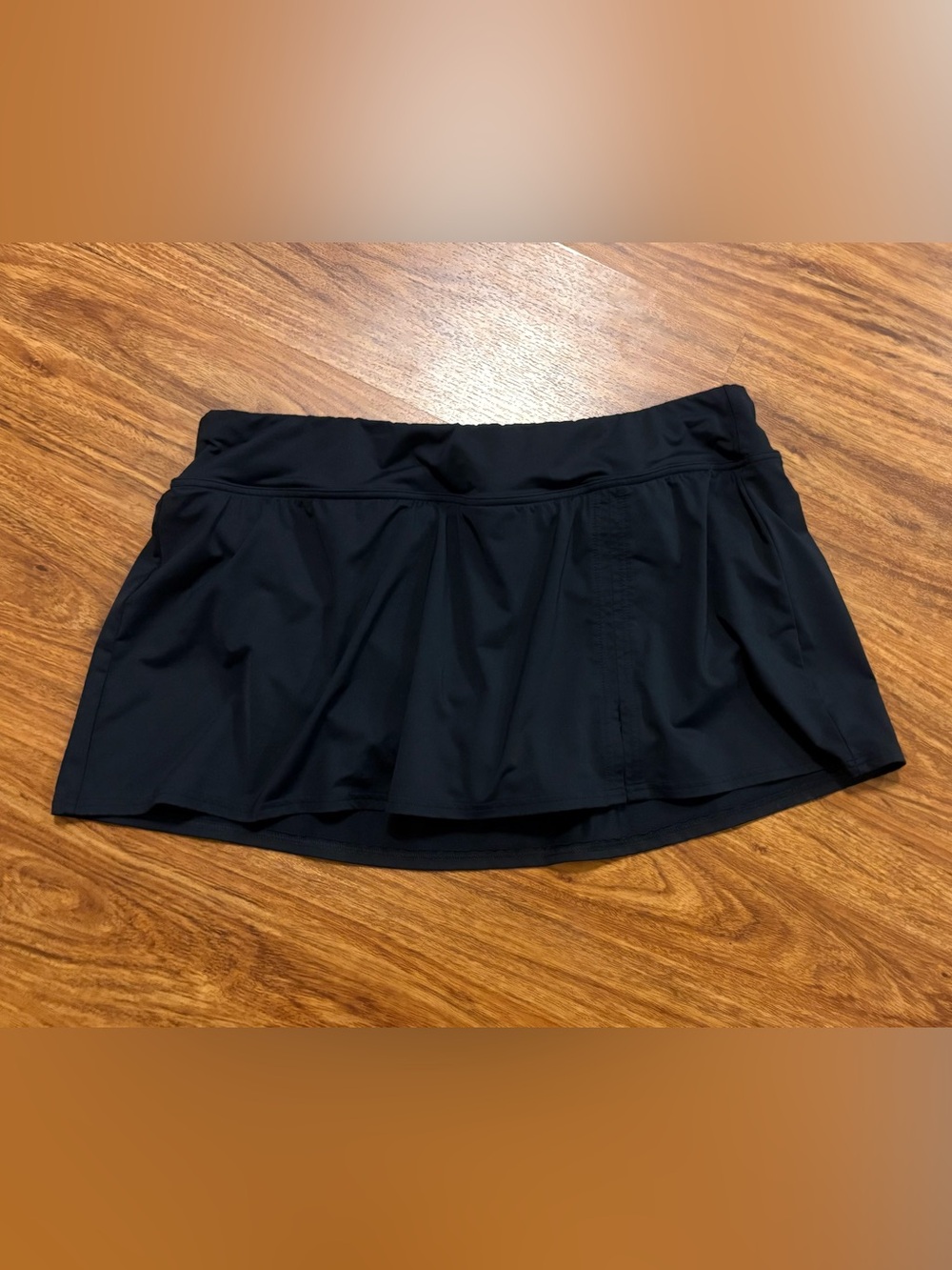 Lands' End Women’s Black Swim Skort Bottoms - Plus Size 18W